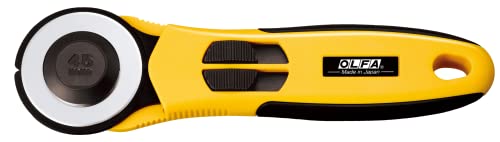 Olfa 1079060 - Cortador Giratorio de Cambio rápido, 45 mm, Color Blanco