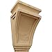 Ekena Millwork COR06X04X09ARCH Arts and Crafts Wood Corbels, 6"W x 4"D x 9"H, Cherry