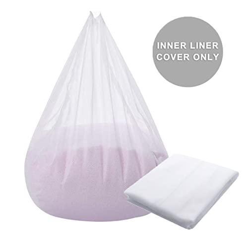 Sanmadrola Inner Liners For Bean Bag Chair Covers - [No Filler], Easy Cleaning, Premium Soft Polyester Sack Beanbag Replacement Cover Case Liner #TOP1