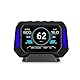 AMROOLOO Auto Head-up Display, Multifunktionsanzeige, Geschwindigkeitsmesser, Head-up Display, Head-up Display, Auto, Neigungsmesser, geeignet für alle Autos