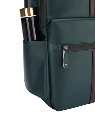 Image of FUR JADEN 15.6 Inch Laptop Backpack I Premium & Durable Vegan Leather I Anti-Theft Pocket I Breathable Air-Mesh I 30L Storage Volume I Men Women I Work Professional & Casual Use