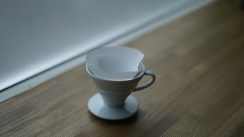 Image of Hario V60 Paper Coffee Filter, Size 01, White, 100ct Box