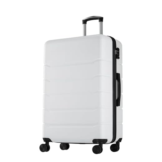 Does white luggage get too dirty Sweetcrispy Lightweight Hard Shell Suitcase