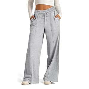 Damen Hosen Jogginghose für Damen Lang Sporthose Lockere Tunnelzug Baggy Weites Bein Hosen Freizeithose Sweatpants Mit Taschen(Mehrfarbig,S-XXL)