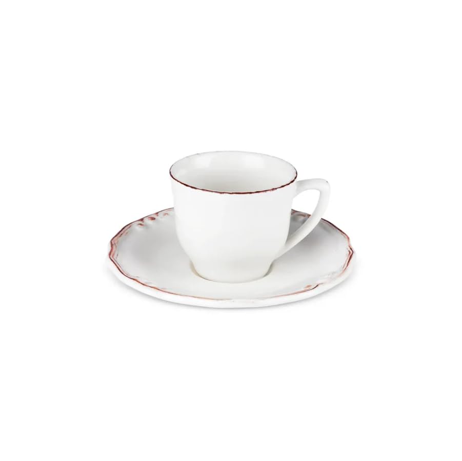 KARACA Elizabeth Teetasse für 1 Person, elegantes Keramik-Tee tasse-...
