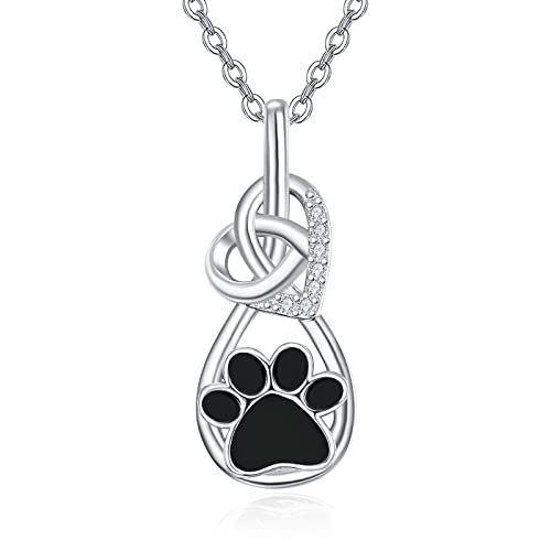 Pendentif patte de chien en argent 925 un lien d'amour éternel autour du cou
