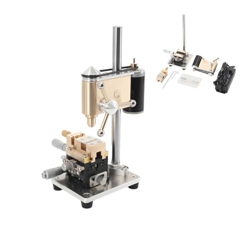EODSAD Mini Drill Press, Bench Top Drill Press Variable Speed, Precision Watch drill, Watch Repair Equipment, Industrial Grade Bench Structure 1-3mm, for Watch Repair and Jewelry Making Crafts Tool