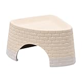 Whtkoph Reptilienhöhle - Landschaftliches und pflegeleichtes Terrarium mit realistischem für dekorative Reptilien, Stil A groß