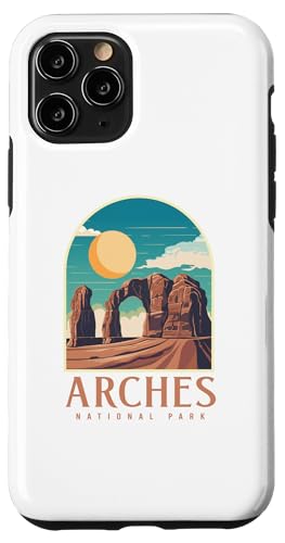 Utah Vintage Retro Hiking Camping Arches National Park �X�}�z�P�[�X iPhone 11 Pro �p