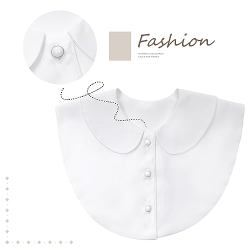Joyci Girls Peter Pan Detachable Fake Collar Half Blouse Dickey Doll Collar3