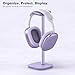 MANMUVIMO Headphone Stand, Desktop Headset Holder (Purple) Heavy Base Desk Earphone Stand Aluminum Gaming Headset Hanger Rack for AirPods Max, AirPods, AirPods Pro, Beats, Bose