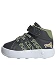 adidas Disney El Rey León Grand Court Mid Kids - Zapatilla textil con parte superior de tela, color gris, Carbon Tent Green Semi Spark, 19 EU
