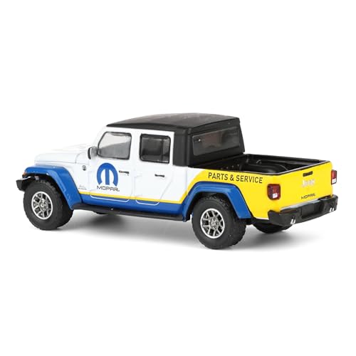 2021 Gladiator Pickup Truck White Matt Black Top Series 14 miniatura 4