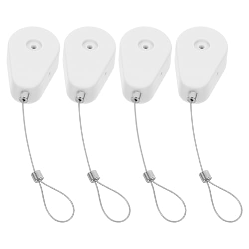 Cerradura de seguridad antipérdida con amarre retráctil y caja de cables antirrobo Yardenfun de 4 piezas