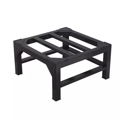 Soporte Lavadora Secadora con 4 Patas Acolchadas, Plataforma Carga 300KG, Ancho 40-60cm, Altura 15-40cm Base con Pies Adecuado para Frigorífico, Lavadora, Electrodomésticos, Negro