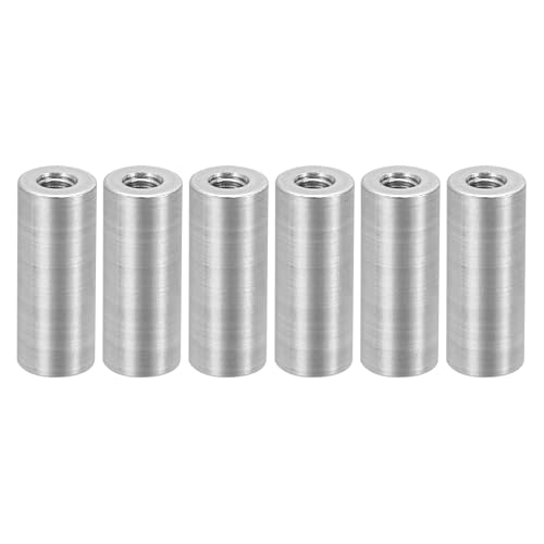 PATIKIL M3アルミスペーサー 12個 メタルスペーサーアルミニウム3 mm ID x 6mm OD x 15mm L スレッドスペーサースクリュースタンドオフラウンド RCカー ドローン マザーボード用 シルバー
