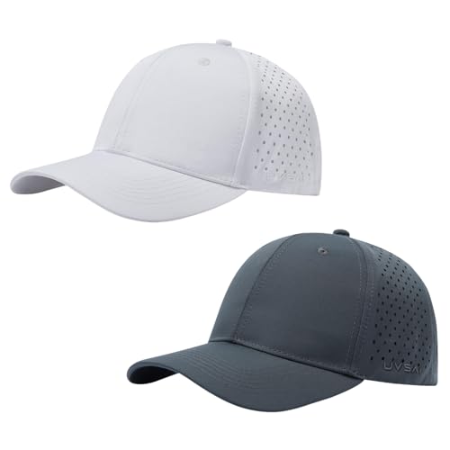 Image of UPF 50+ Performance Water Resistant Baseball Cap Lightweight Breathable Hat Golf Running Boat Hiking for Men Women