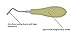 Osung Dental Ultra-Sharp Curved Luxating Elevator R with Yellow Handle - Molar 5.0 mm, [3ELL503]
