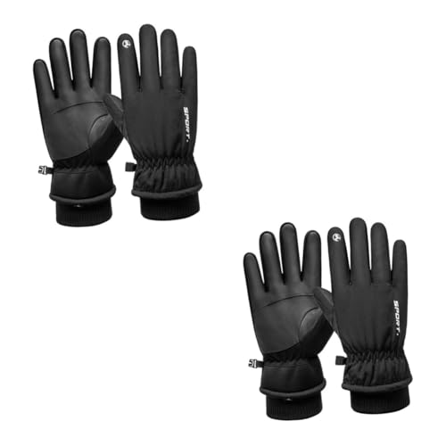 Mitaines de cyclisme en velours GALPADA pour homme gardant au chaud, lot de 3 paires