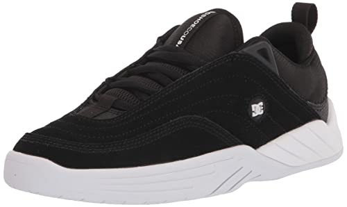 DC Men's Williams Slim Low Shoe Skate, Black/White/Grey, 9