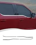 Hoolcar Lower Window Trim Cover Molding Window Bottom Outer Frame Strip Compatible with Ford F-150 2021-2025, Exterior Accessories, Chrome