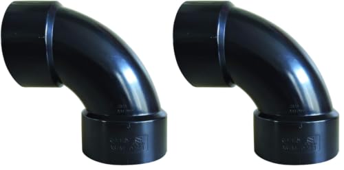 Image of Valterra LLC D502878 90 Elbow 3 inch HUB DWV (Pack of 2)