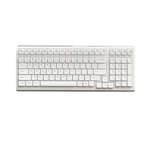Image of Lenovo Legion K7 Wireless Mechanical Gaming Keyboard,Tri-Mode Bluetooth /2.4GHz /USB-C Hot Swappable Custom Keyboard, 11 Lighting Modes, 3000mAh for Long Time Use, 100-Key Layout for Win /Mac (White)