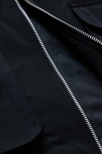 Image of SNITCH Men Casual Jacket | Regular Fit Textured Pattern With Lapel Collar & Full Sleeve | Polyester Blend Zip Closure For Everyday Street Style & Layering