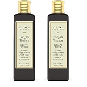 Kama Ayurveda Bringadi Intensive Hair Treatment Oil, 200ml(Hair Oil) (Pack of 2) 39 31lms7bpJaL. SL500 . SS300