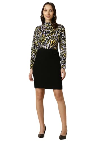 Image of Women Black Print Formal Top