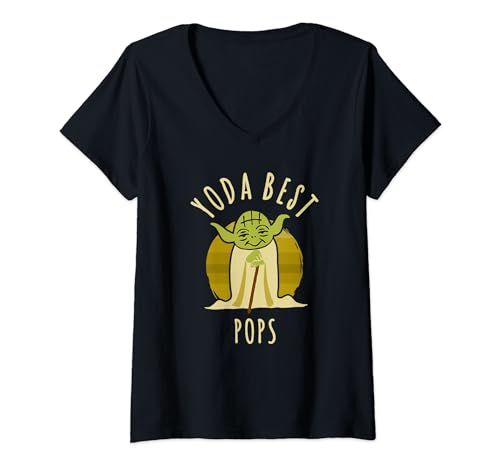 Star Wars Yoda Best t-shirt col V le cadeau parfait pour la fête des pères