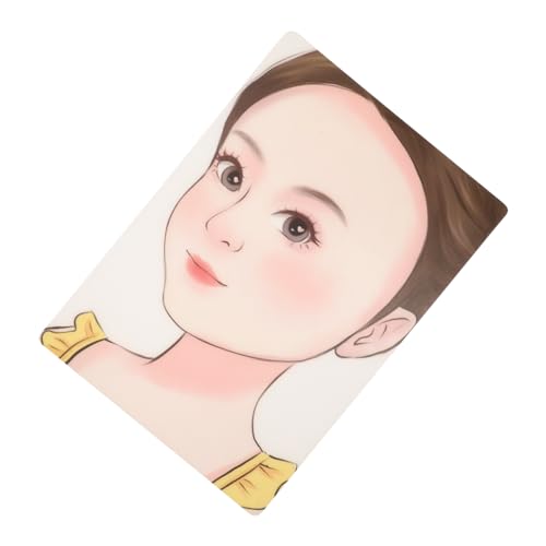 Operitacx Placa de prática de pintura. Placa de prática de pintura facial modelo de rosto de pintura placa de prática de sombra de olhos junta de maquilhadores kits de maquilhagem