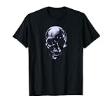 Arte de calavera, calavera cromada, calavera de aerógrafo, calavera de tatuaje de metal