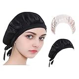 LITHER Natural Silk Sleep Night Cap Head Cover Bonnet For Hair Beauty