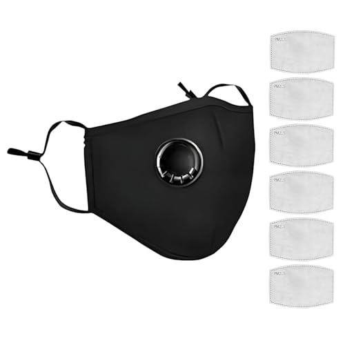 Yugan N99 Anti Pollution Reusable and Washable Face Masks with Replaceable N99 Filters, Unisex, With Valve