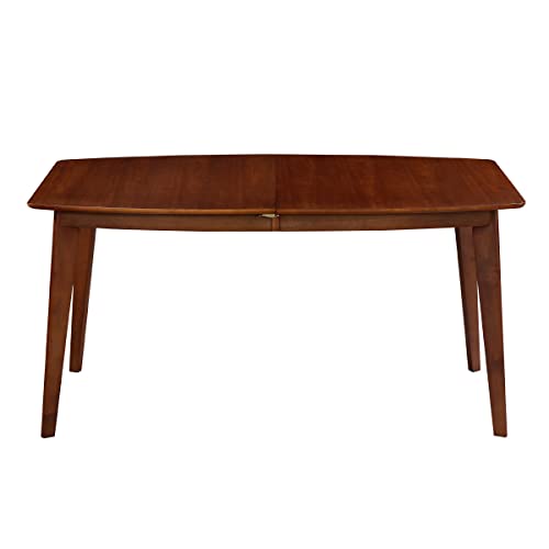 Miliboo Table à Manger Extensible scandinave Noyer L150-200 cm Leena