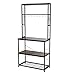 Susany Scaffale da cucina a 5 ripiani con ganci a forma di S, per cucina, industriale, forno a microonde, scaffale da cucina, armadietto da cucina, organizer per postazione di lavoro