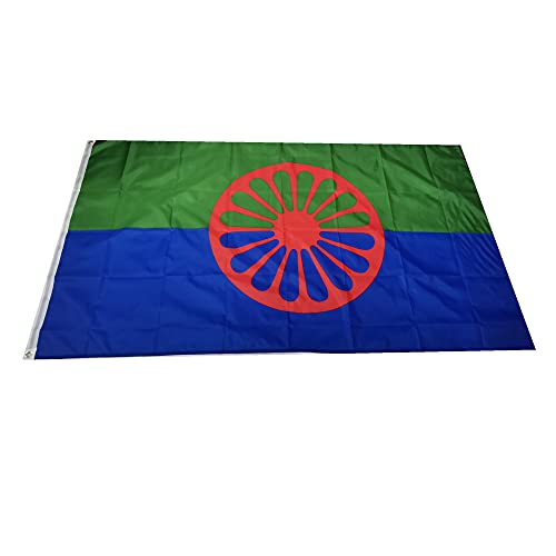 Stormflag Zigeuner Flagges (90cmx150cm) Polyester Pongee 90g mit Ösen mit Doppelnadel genäht Cover