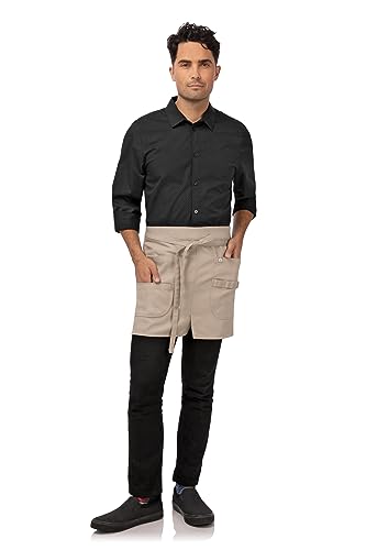Tablier demi-bistro kaki Logan pour protéger sa tenue avec style - 2