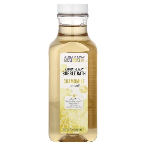 Bain moussant aromathérapie camomille Aura Cacia pour soulager le stress et retrouver le sommeil