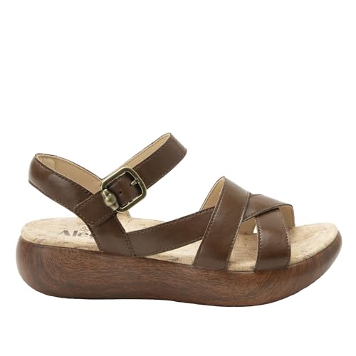Image of Alegria Women Bianca Leather Gladiator Strap Sandal
