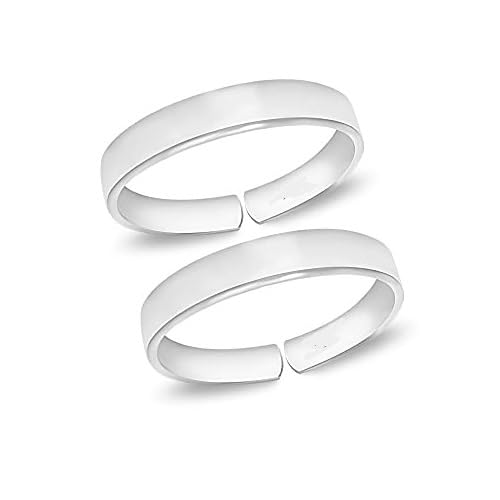 fashion accessories Toe Ring Thumbring Artificial Sterling Silver Abstract Pattern Design Thumbring Adjustable Jewelry for Women. of 1 Pair Thumbring. (023-1PAIRS)-picture-25