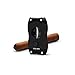 Colibri Premium V-Cut Cigar Cutter - Ergonomic Stainless Steel Spring-Loaded Blade, Ideal for up to 60+ Ring Gauge - Gift for Cigar Enthusiasts (Black)
