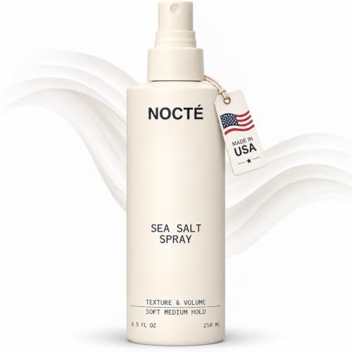 NOCTE Sea Salt Spray for Hair – Texturizing Hair Spray for Beach Waves, Volume &amp; Texture – Hair Volume Spray, Soft Hold, No Crunch, Alcohol-Free, Rosemary Extract, – 8.5 oz