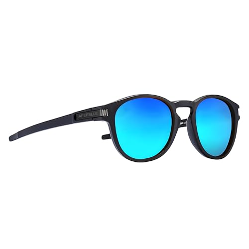 Image of Aferelle | IUnisex Round TAC Polarized Sunglasses | For Bike Riders | Running | Outdoor | Sports | Medium