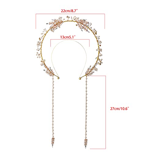 BLESSUME Halo Crown Mary Goddess Headband Women's Halloween Costume Goddess Headpiece