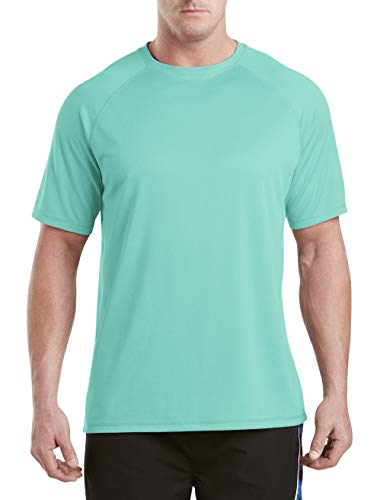 Harbor Bay by DXL Men's Big and Tall Swim Rash Guard T-Shirt