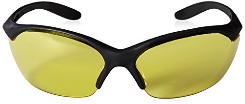 Howard Leight by Honeywell Vapor II Sharp-Shooter Anti-Glare Shooting Glasses, Amber Lens (R-01536),Black/Amber
