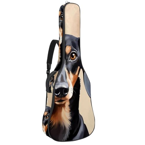Sac pour guitare acoustique rembourré avec couche de protection antichoc