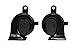 HELLA 012010881 Black 12V BX Trumpet Horn Kit (Bmw)